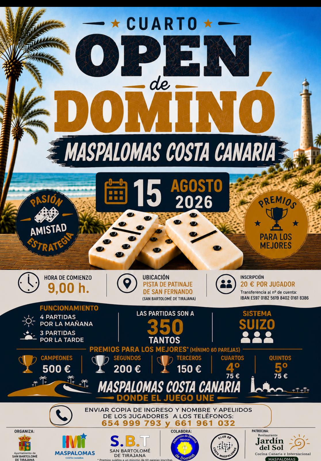 IV OPEN de DOMINÓ MCC